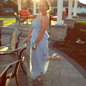 Powder blue prom dress